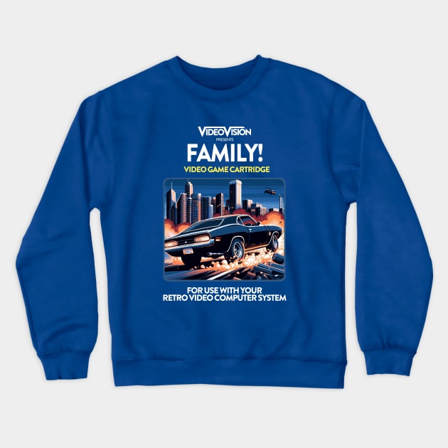 Family 80s Game Crewneck Sweatshirt by PopCultureShirts